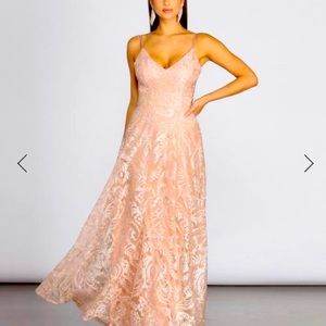 Embroidered ball gown